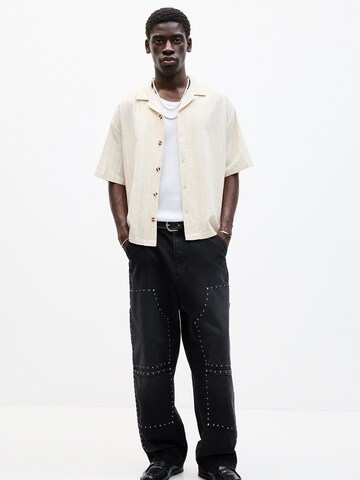Coupe regular Chemise Pull&Bear en beige