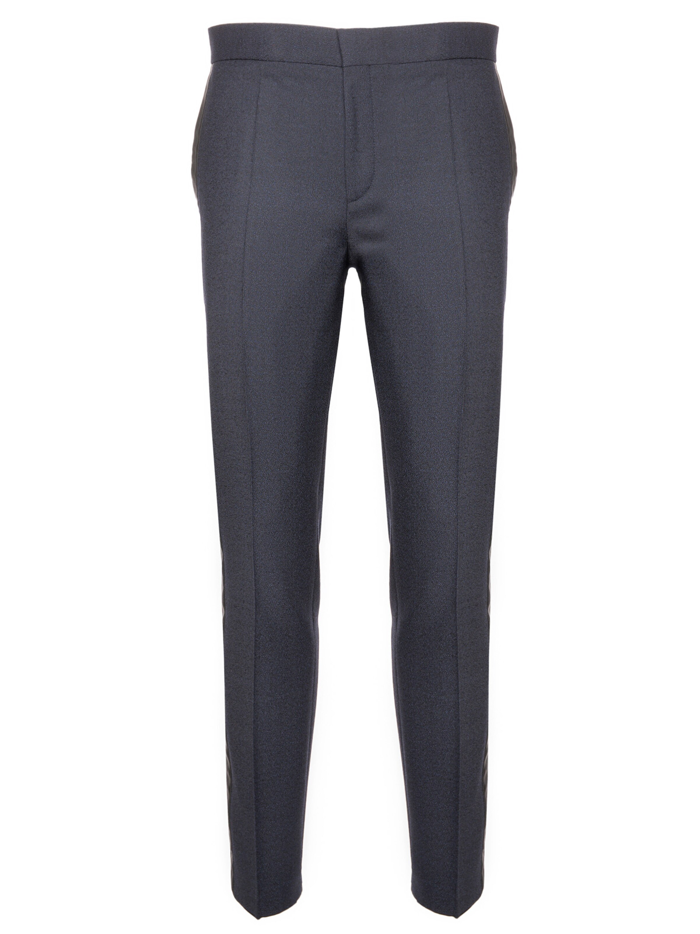 HUGO Slim fit Pleated Pants 'Getlin' in Grey: front