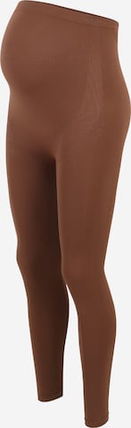 Leggings 'MLTIA JEANNE' di MAMALICIOUS in marrone: frontale