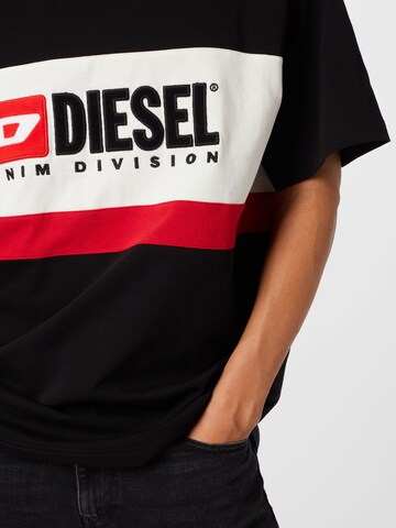 Maglietta 'DIVISION' di DIESEL in nero