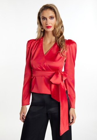 faina Bluse in Rot: Vorderseite