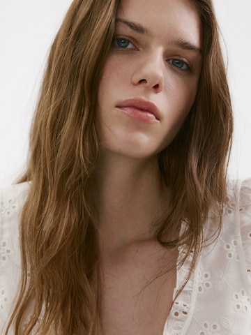 MANGO Bluza 'BROTUS' | bela barva