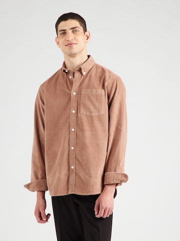 Regular fit Camicia 'SLHDAN' di SELECTED in marrone: frontale