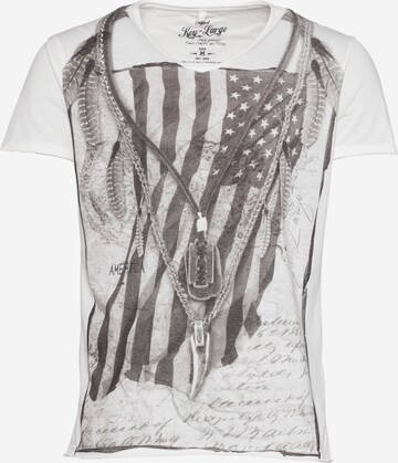 T-Shirt 'MT RAZOR BLADE' Key Largo en blanc : devant