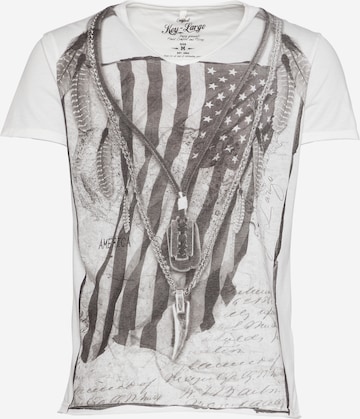 Key Largo Shirt 'MT RAZOR BLADE' in Weiß: front