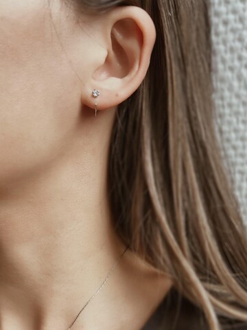 Kamakula Earrings 'Mini C' in Silver