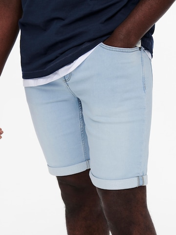 Only & Sons Slimfit Shorts in Blau