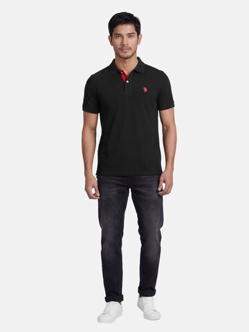 U.S. POLO ASSN. Poloshirt in Schwarz