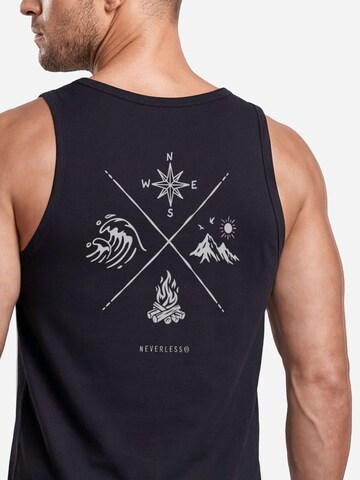 Neverless Shirt 'Nature Compass' in Black