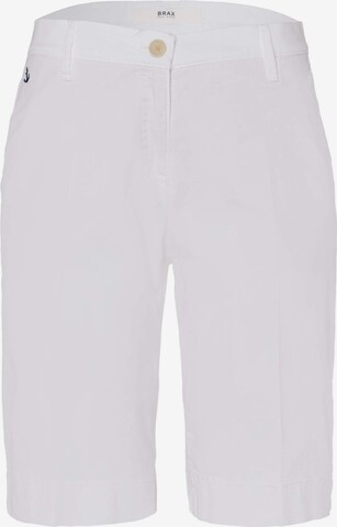 BRAX Slimfit Chino 'Mia' in Wit: voorkant