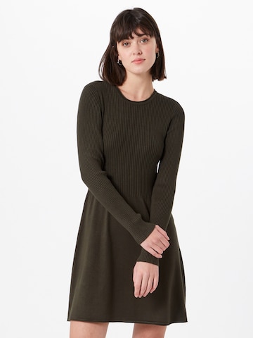 ONLY Knitted dress 'Alma' in Brown: front