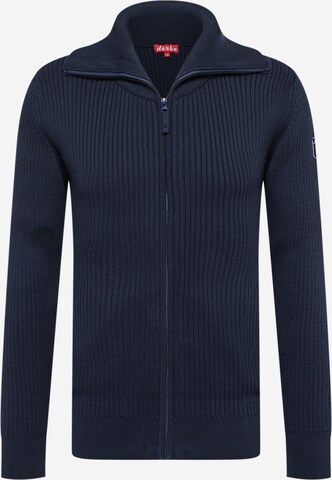 Derbe Knit Cardigan in Blue: front