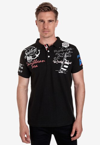 Rusty Neal Shirt in Zwart: voorkant