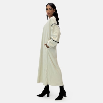 Elara Gebreide jurk in Beige
