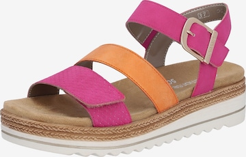 REMONTE Strap Sandals in Pink: front