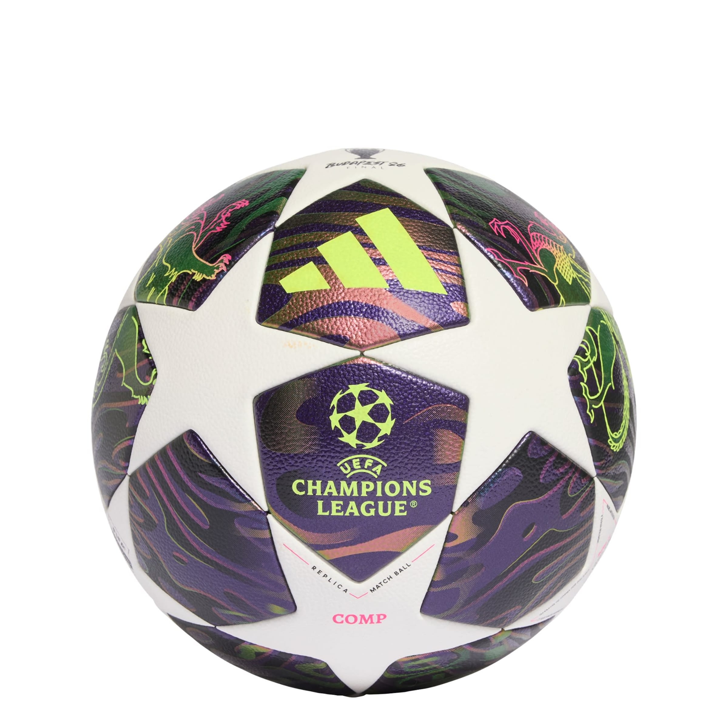 Pallone 'UEFA Champions League Final Competition' di ADIDAS PERFORMANCE in lilla: frontale