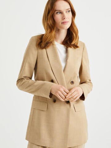 WE Fashion Blazer in Beige: front