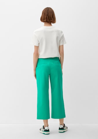 Wide leg Pantaloni di s.Oliver in verde