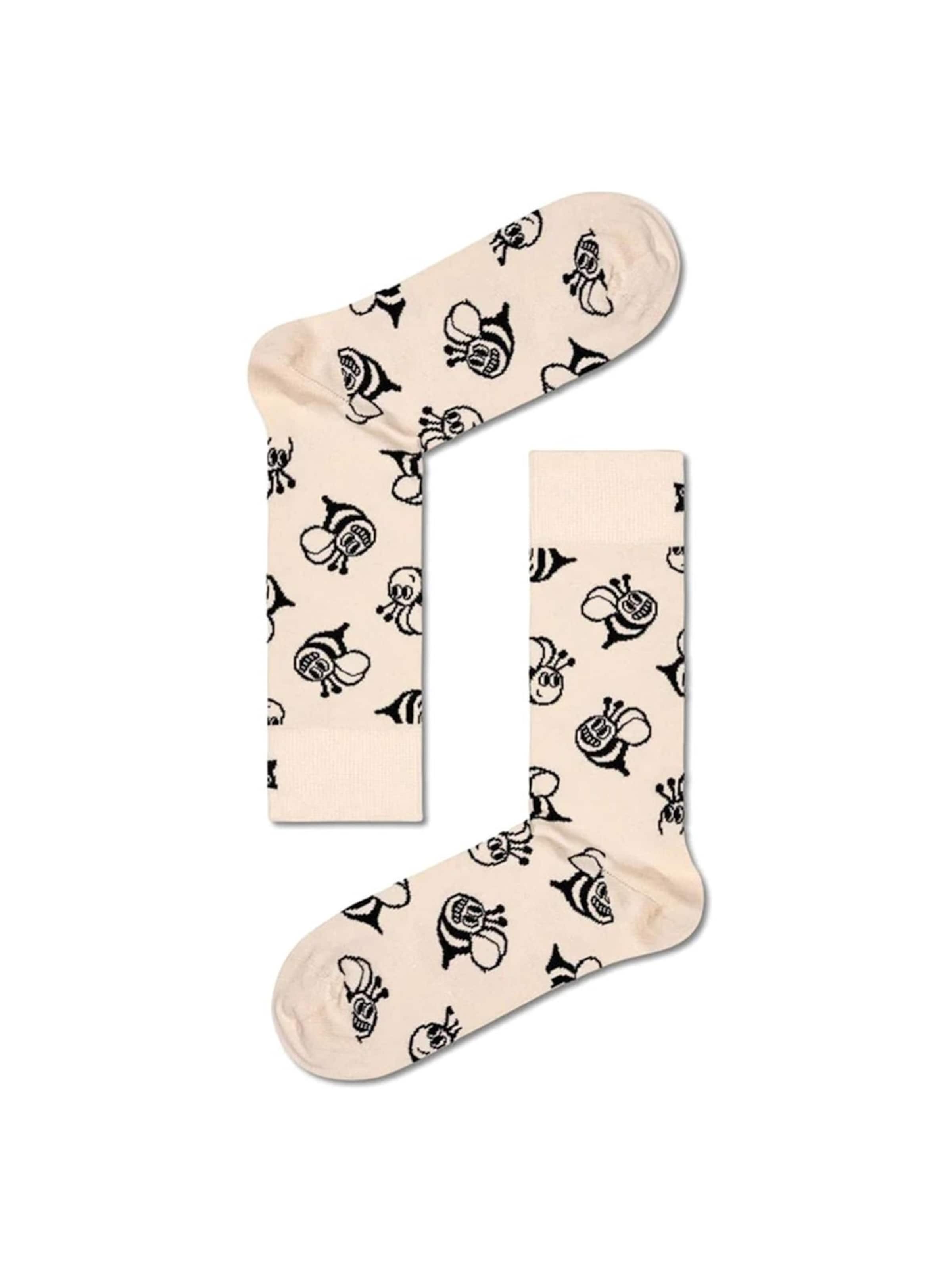 Happy Socks Skarpety 'Bee Sock' w rozmiarze 41-46 w kolorze beżowym, Podgląd produktu