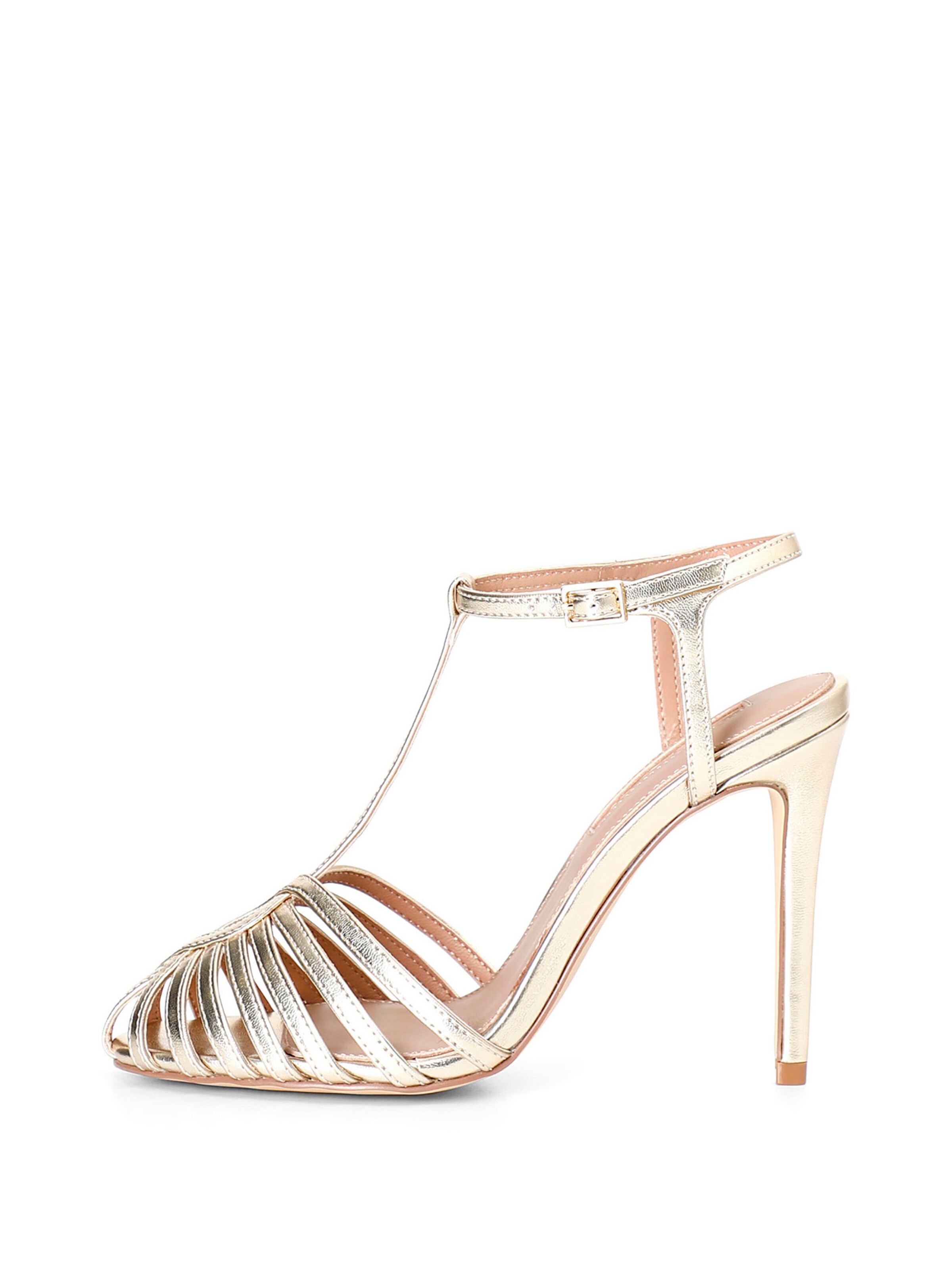 Décolleté di CAFè NOIR in oro: frontale