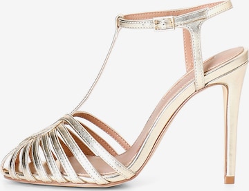 Décolleté di CAFè NOIR in oro: frontale