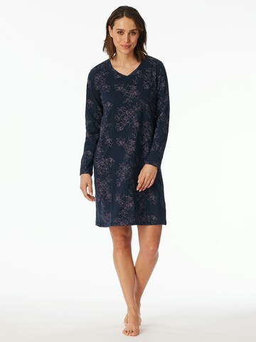 SCHIESSER Pajama shirt ' UNCOVER Nightwear ' in Blue: front