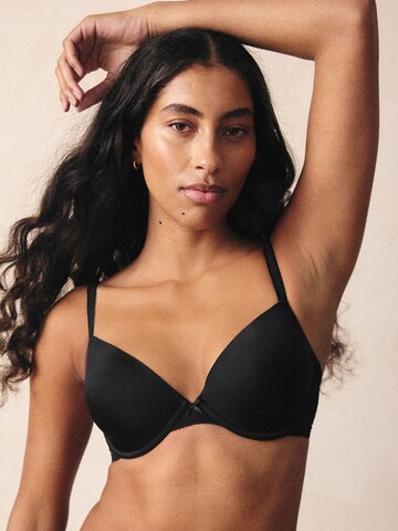 Next T-shirt Bra in Black: front