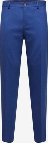 Coupe slim Pantalon à plis 'Neil' SELECTED HOMME en bleu : devant