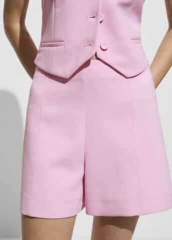 MANGO Regular Broek 'Lilo' in Roze