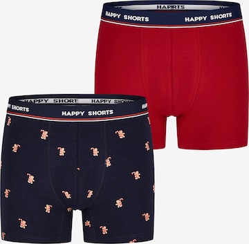 Happy Shorts Underpants ' XMAS KIDS ' in Blue: front