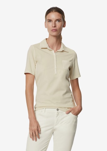 T-shirt Marc O'Polo en beige : devant