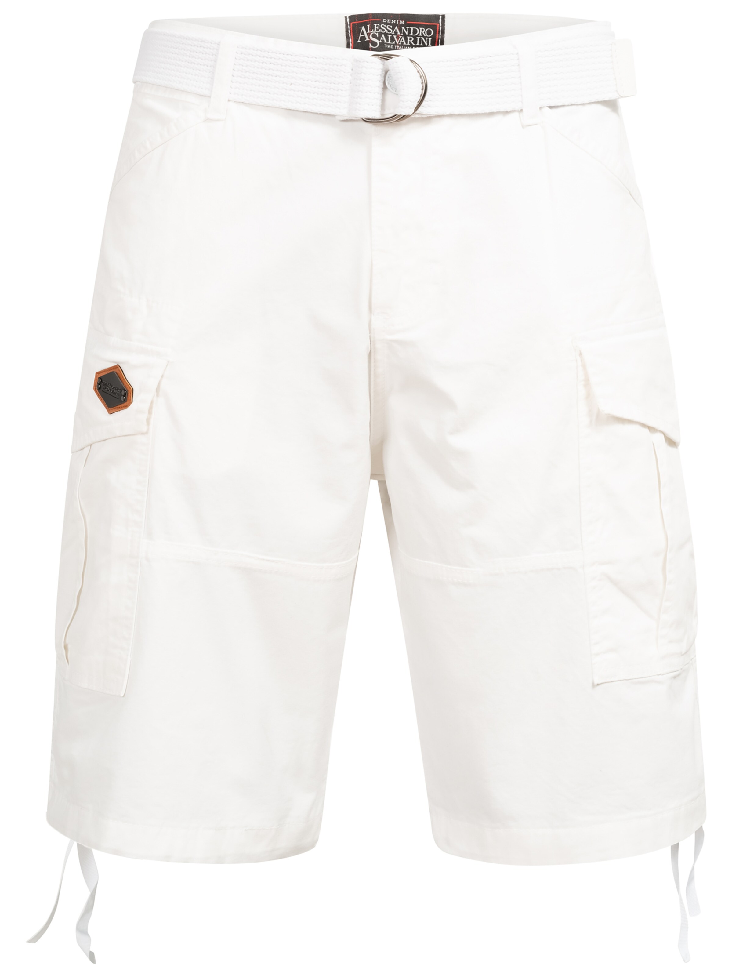 Alessandro Salvarini Shorts in Weiß: Vorderseite