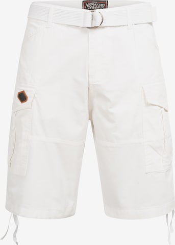 Alessandro Salvarini Regular Cargo Pants in White: front