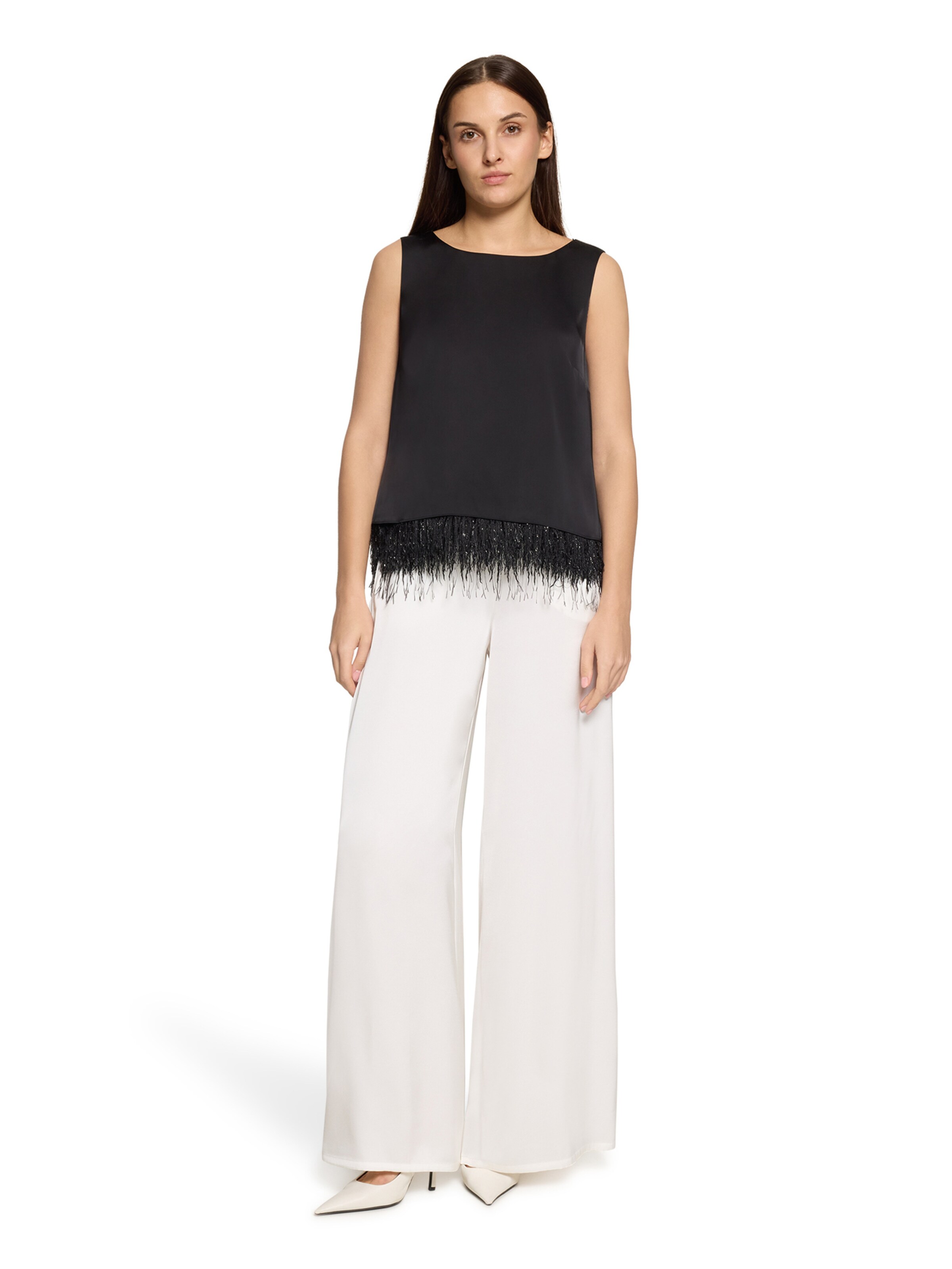 Vera Mont Trägertop mit U-Boot-Ausschnitt in Schwarz