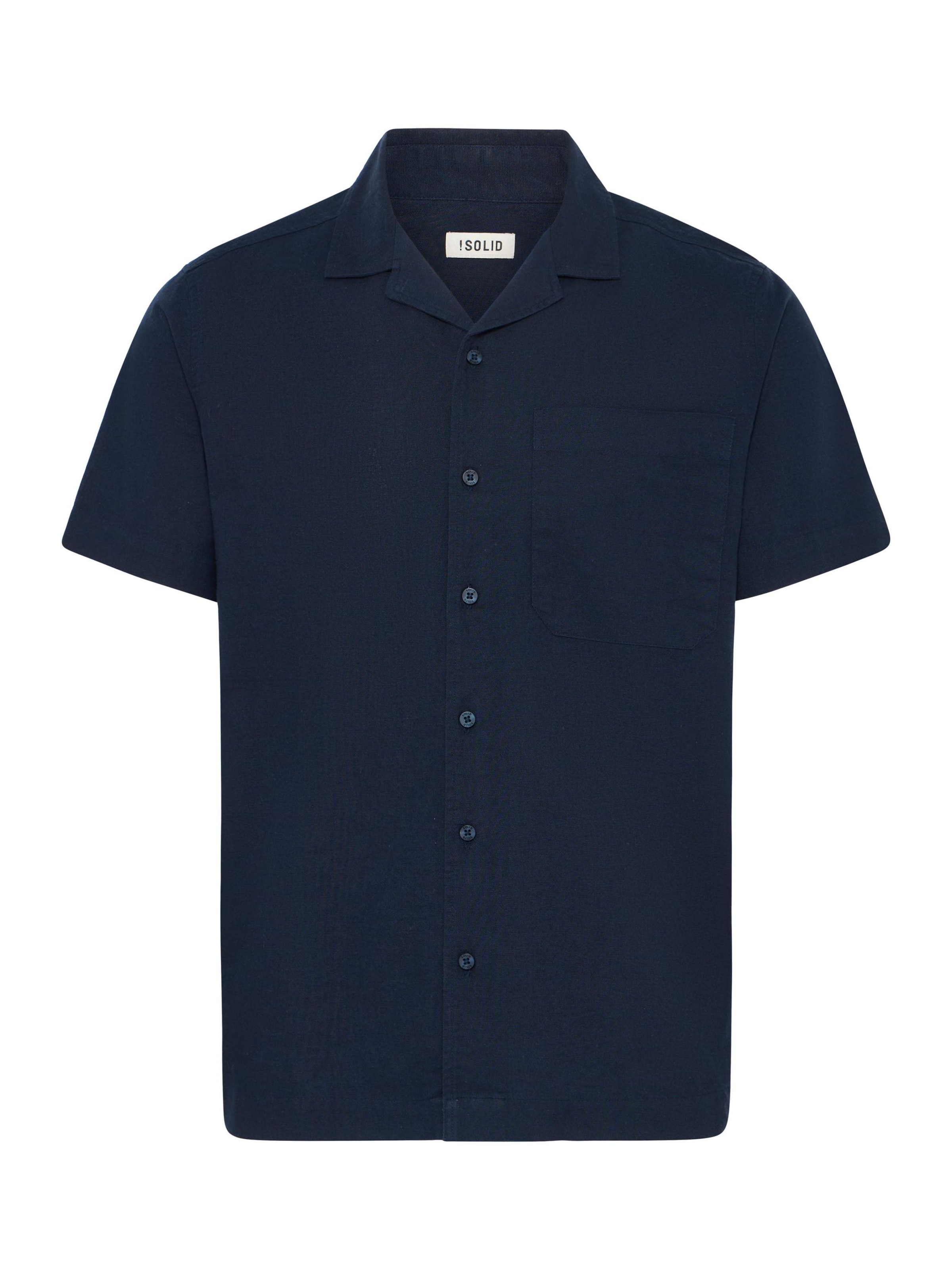 Camicia ' SDLITT ' di !Solid in blu: frontale