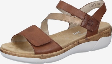 REMONTE Sandals in Brown: front