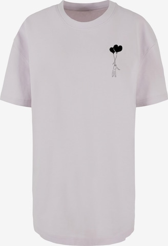 Merchcode Shirt 'Love In The Air' in Lila: voorkant