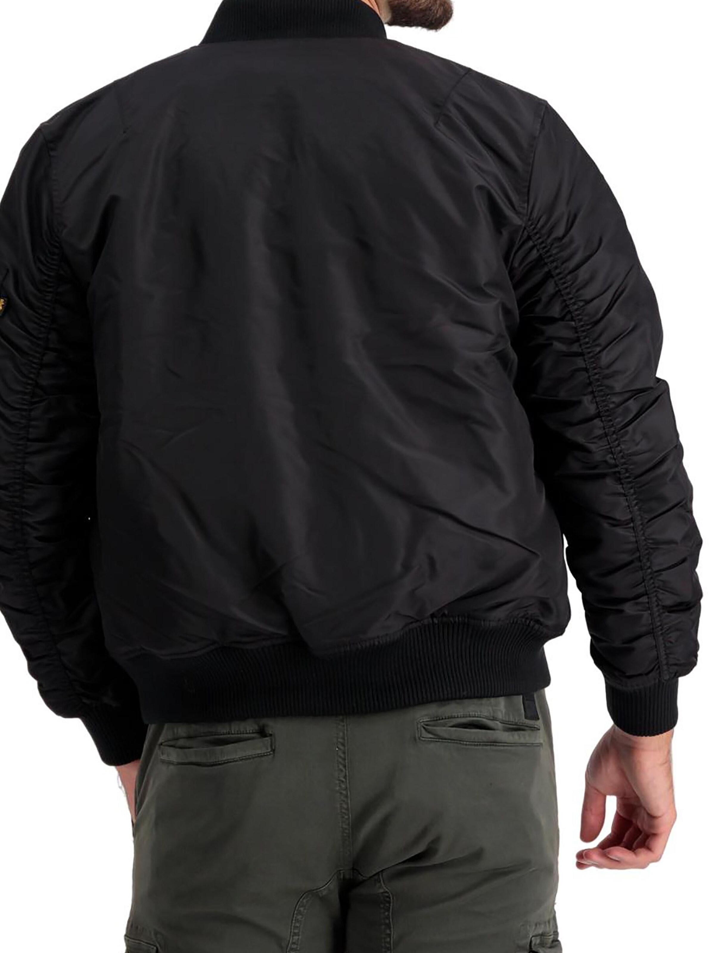 ALPHA INDUSTRIES Between-Season Jacket 'MA-1 VF Project R' in Black