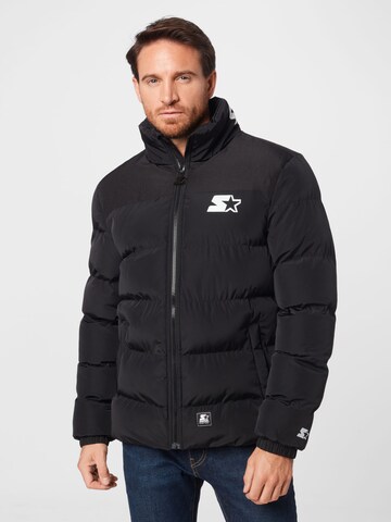Starter Black Label Jacke in Schwarz: Vorderseite