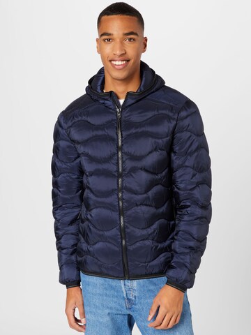 Hailys Men Between-Season Jacket 'Isaac' in Blue: front