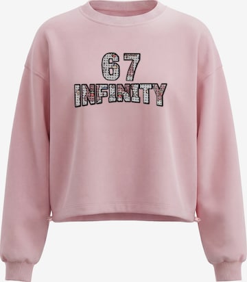 MYMO - Sweatshirt em rosa: frente