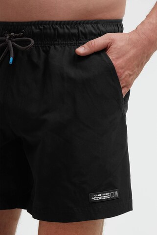 CAMP DAVID Board Shorts in Black