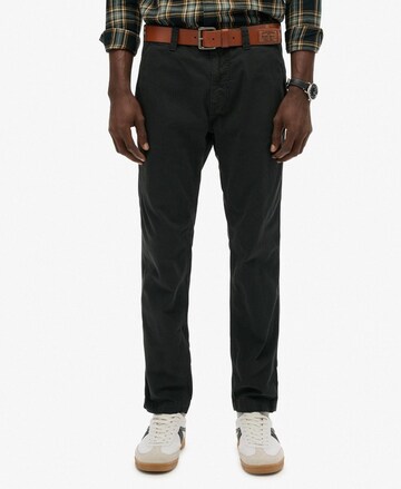 Superdry Chino 'Utility' in Zwart: voorkant