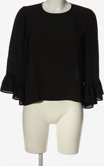 ZARA Langarm-Bluse in S in schwarz, Produktansicht
