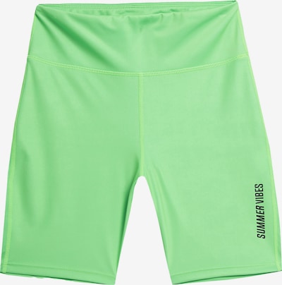 Pantaloni sportivi 4F di colore verde chiaro / nero, Visualizzazione prodotti
