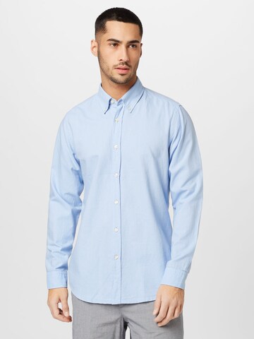 Coupe regular Chemise 'Rickert' BOSS en bleu : devant