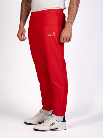 Sergio Tacchini Tapered Workout Pants 'Carson 021' in Red