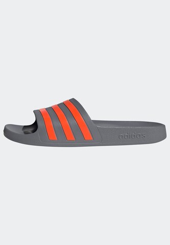 ADIDAS PERFORMANCE Beach & Pool Shoes 'Adilette Aqua' in Grey: front