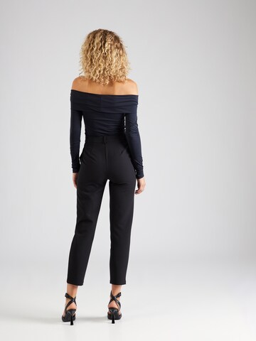 ABOUT YOU x Iconic by Tatiana Kucharova Slim fit Pleated Pants 'Lina' in Black