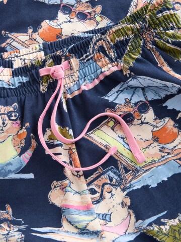 Next Korte pyjama in Blauw